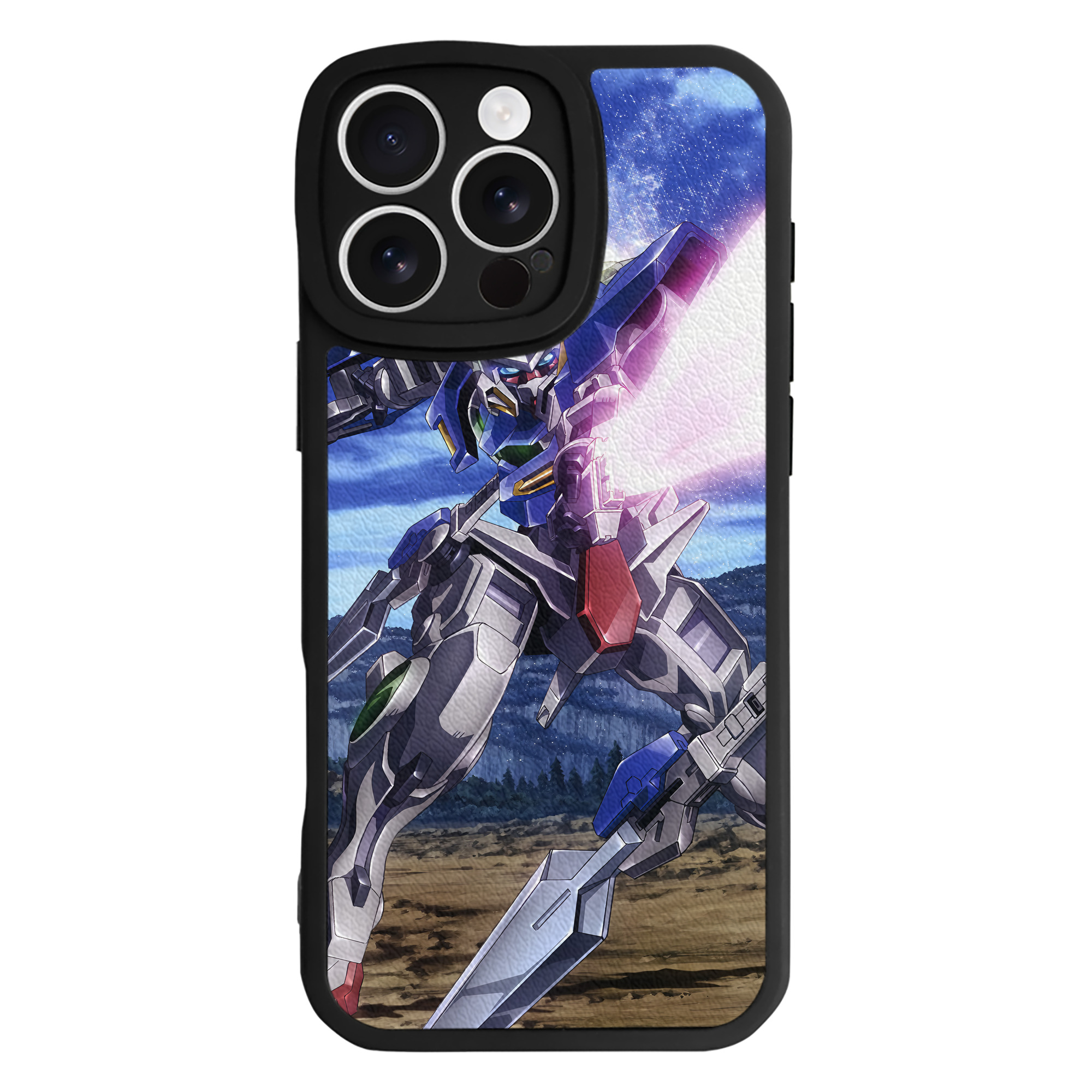 （画像用） 機動戦士ガンダム Mobile Suit Gundam 【iPhone 16シリーズ対応】シリコンスマホケース（レザー調） 材質：シリコン